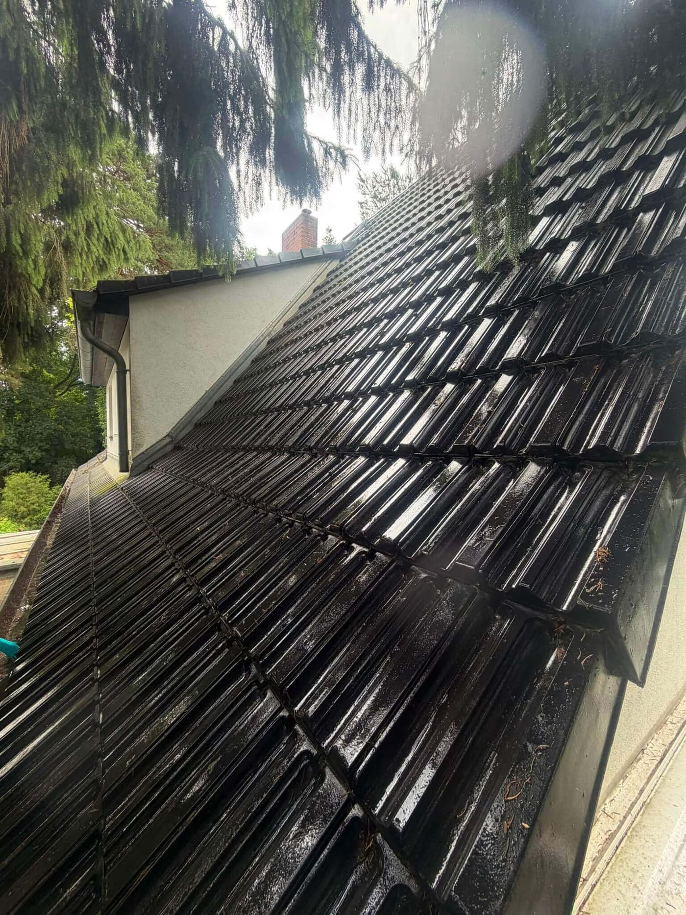 Dachfläche nach der Reinigung